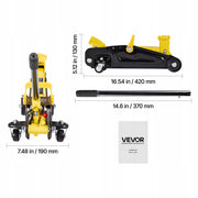 PODNOŚNIK HYDRAULICZNY VEVOR LOW-PROFILE 1.5T KOŁA 360 SOLIDNY I KOMPAKTOWY