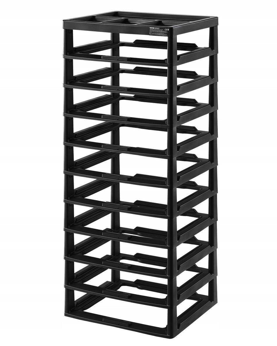 VEVOR RAMA DO PRZECHOWYWANIA 10 POZIOMÓW MOCNA WIELOFUNKCYJNA CZARNA PP