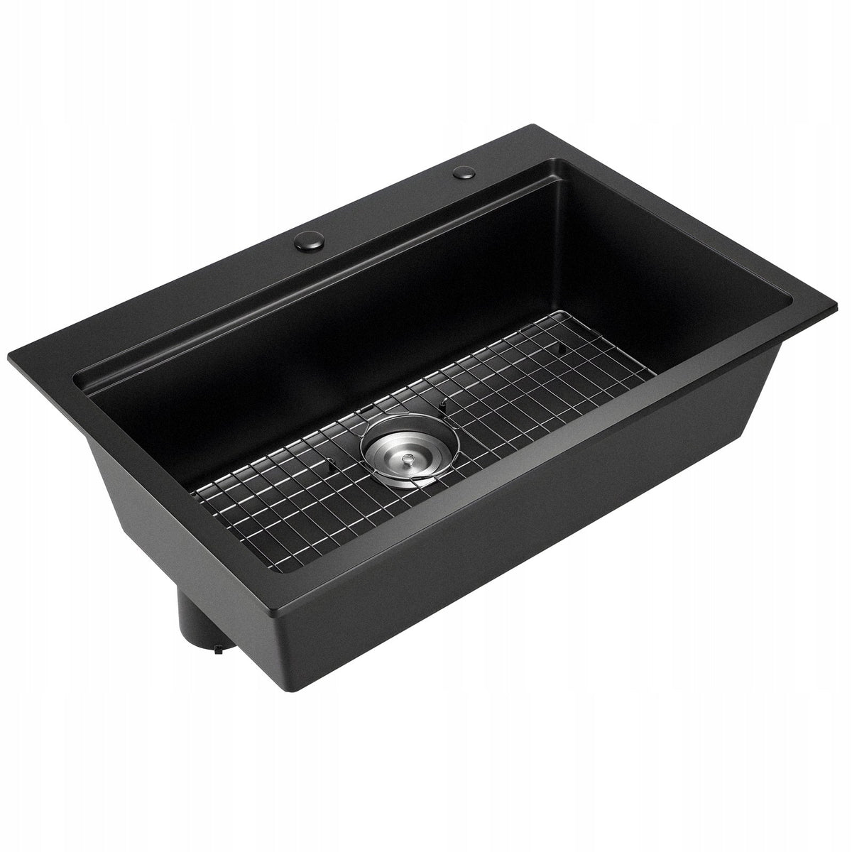 ZLEW KUCHENNY GRANITOWY VEVOR 84X56X25 CM NABLATOWY CZARNY PREMIUM
