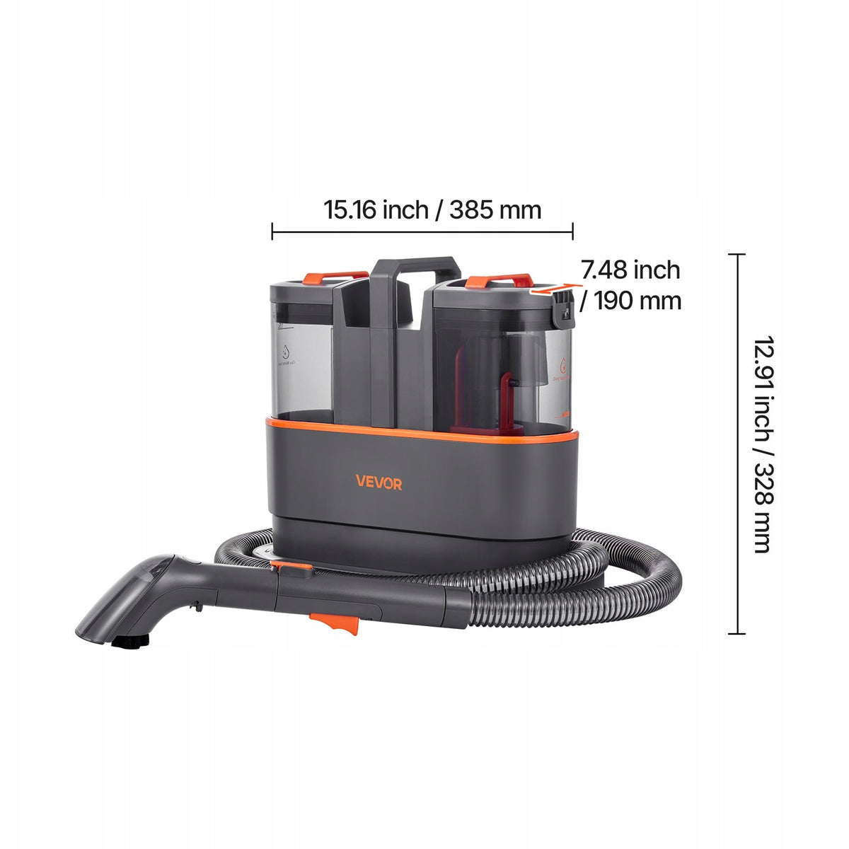 PROFESJONALNA MASZYNA DO CZYSZCZENIA DYWANÓW VEVOR 450W 11.5KPA 1.5L
