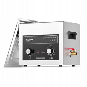 MYJKA ULTRADŹWIĘKOWA VEVOR 10L 240W Z TIMEREM I PODGRZEWANIEM KOSZ STAL