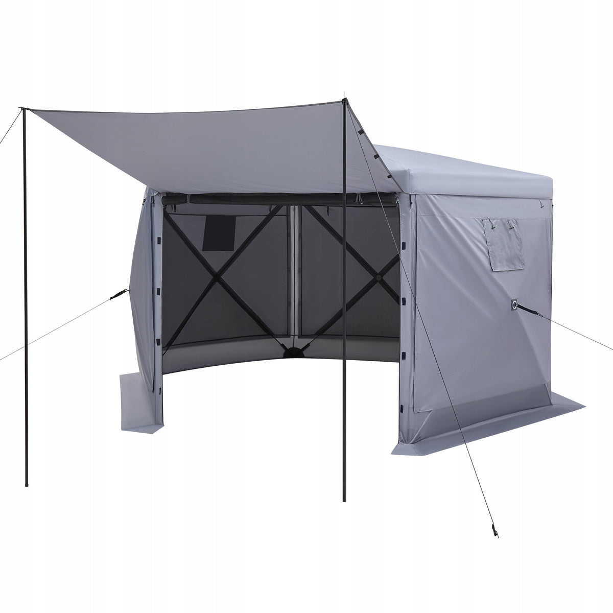 VEVOR PAWILON ROZKŁADANY 3 6X3 6M DUŻY SZEŚCIOSTRONNY NAMIOT MOCNY