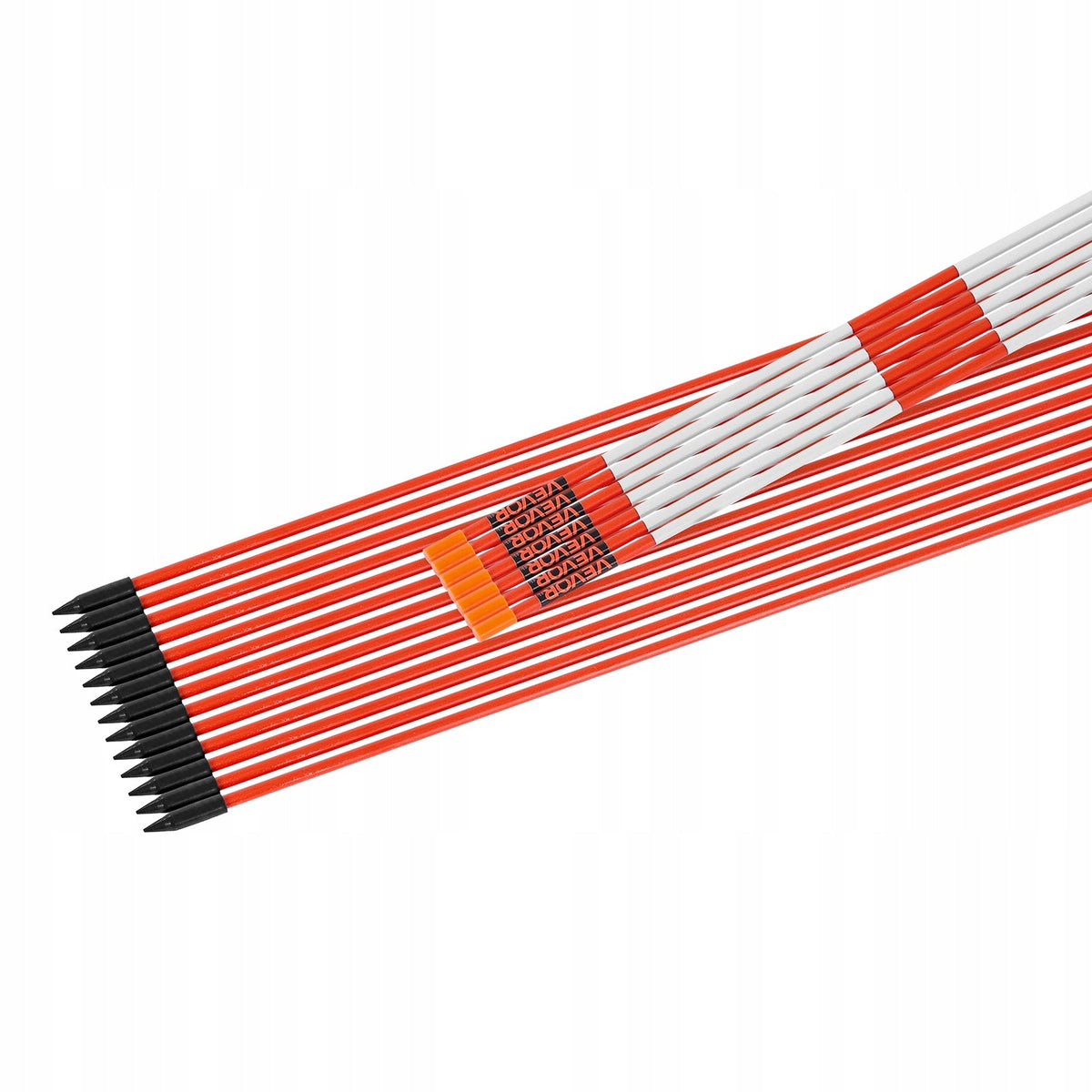 SŁUPKI ŚNIEŻNE VEVOR 500 SZT 122 CM ŚREDNICA 6 35MM ODBLASKOWE MOCNE