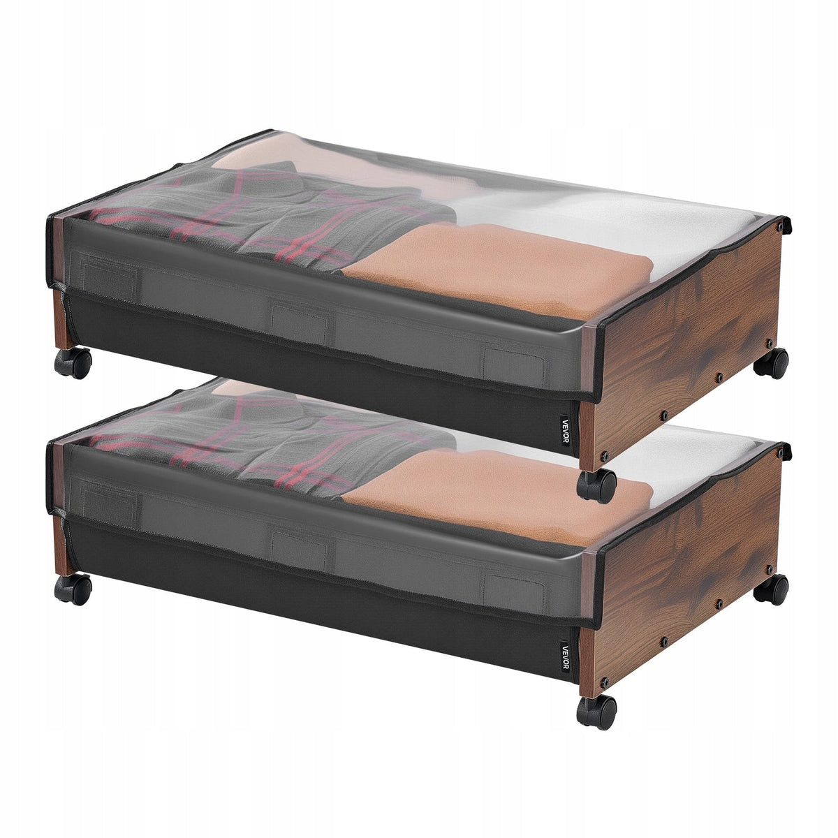 VEVOR TORBA DO PRZECHOWYWANIA POD ŁÓŻKIEM 2 SZT ROLOWANA 650X460X180 MM