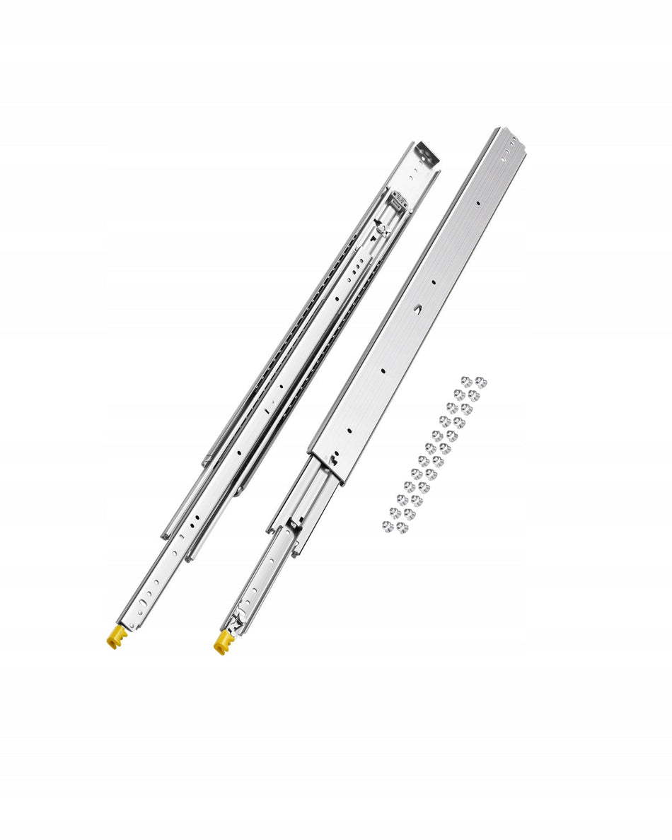 VEVOR PROFESJONALNE PROWADNICE DO SZUFLAD 1016 MM UDŹWIG 226 KG PEŁNY WYSUW