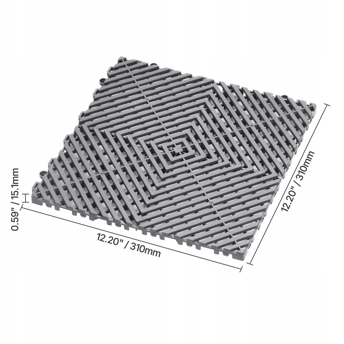 MATA DRENAŻOWA VEVOR 31X31 CM PP GRUBA MODUŁOWA ANTYPOSLIZGOWA NA TARAS