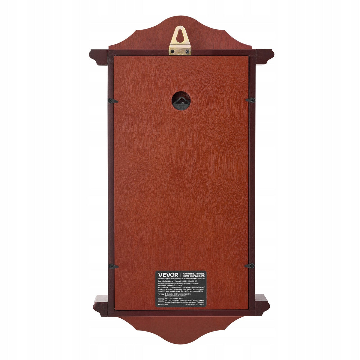 VEVOR ZEGAR ŚCIENNY VINTAGE WAHADŁOWY DREWNIANY 460X240X92 MM PRECYZYJNY
