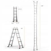 PROFESJONALNA DRABINA TELESKOPOWA VEVOR A FRAME ALUMINIOWA 6M 150KG
