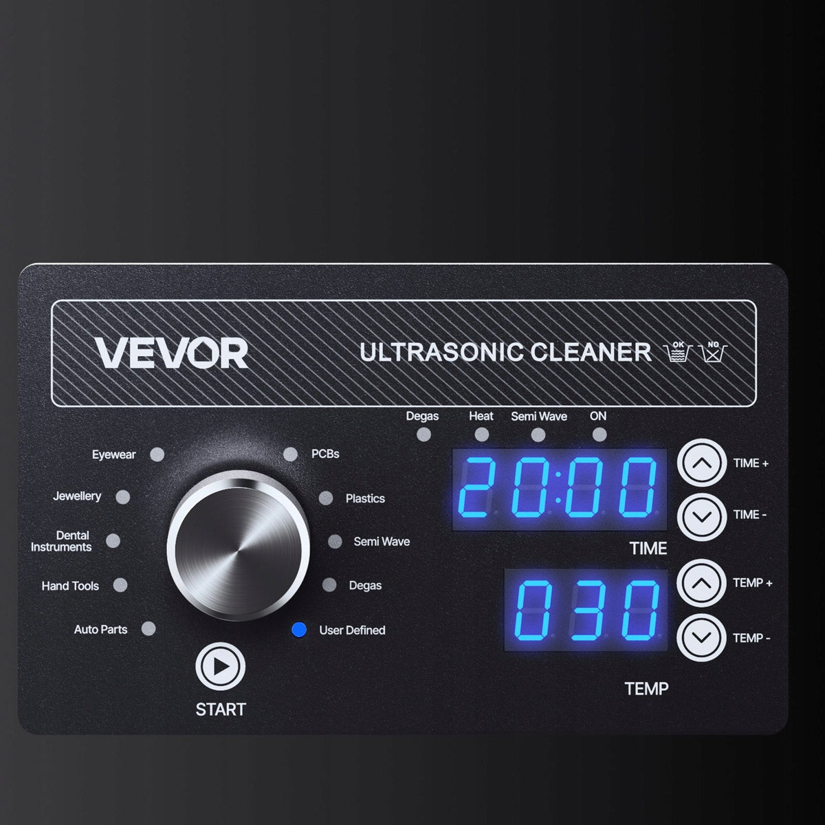 VEVOR ULTRASONIC CLEANER 10L PROFESJONALNA MYJKA ULTRADŹWIĘKOWA STAL