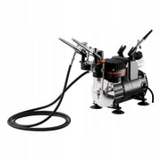 ZESTAW AEROGRAFU VEVOR 1 6 KM KOMPLET 3 PISTOLETY AEROGRAFU KOMPRESOR FARBY