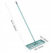 PROFESJONALNE GRABIE DO TRAWNIKÓW VEVOR 914X254 MM Z PODSTAWĄ DO