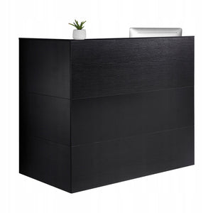STÓŁ RECEPCYJNY VEVOR LADA RECEPCYJNA L KSZTAŁT SZUFLADY STORAGE CZARNY
