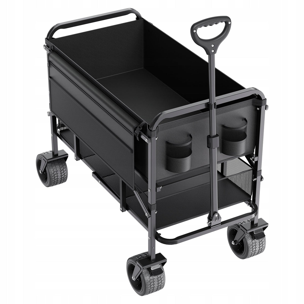 VEVOR SKŁADANY WÓZEK RĘCZNY TRANSPORTOWY 112X56X80 CM MOCNY 450L