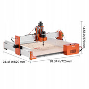 FREZARKA CNC VEVOR 100W WRZECIONO 3-OSIOWA DUŻY OBSZAR 400X400X95MM PREMIUM
