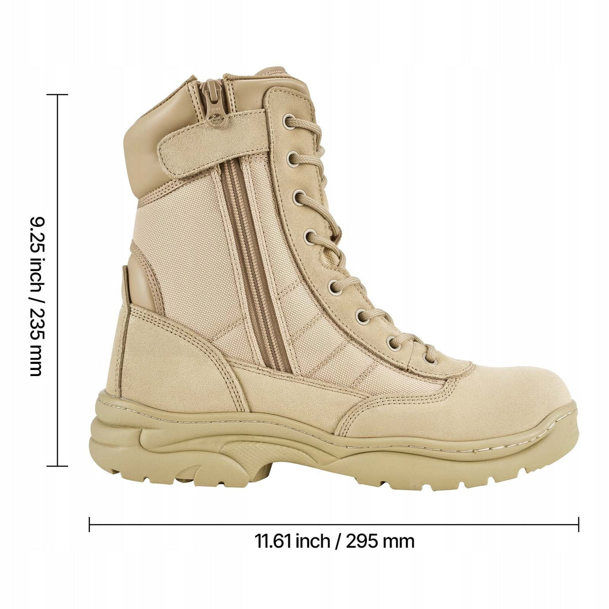 BUTY ROBOCZE VEVOR 203 MM ODDYCHAJĄCE BOJOWE TREKKINGOWE MOCNE