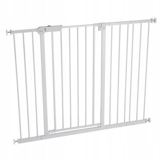 BRAMKA SCHODOWA VEVOR BABY GATE REGULOWANA 65-121 9 CM WYSOKA 91 4 CM BIAŁA