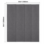 ZASŁONY ZACIEMNIAJĄCE VEVOR ROZSUWANA SZYNA 116-218 CM 4 PANELE MOCNE