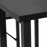 BIURKO KOMPUTEROWE VEVOR Z INTELIGENTNYMI DIODAMI LED I GNIAZDKAMI CZARNE