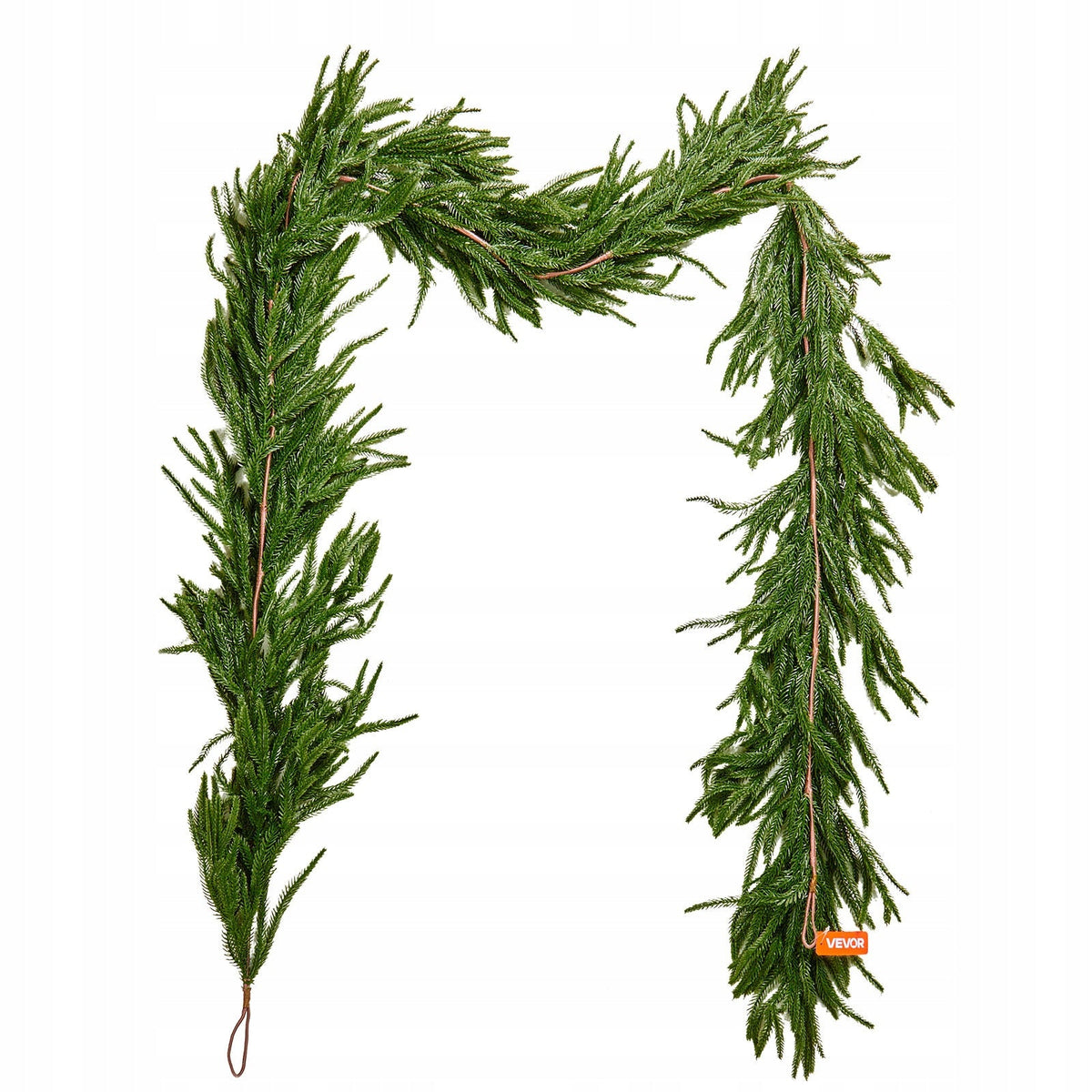 PREMIUM GIRLANDA ŚWIĄTECZNA VEVOR 2750 MM REALISTYCZNA SOSNA NORFOLK