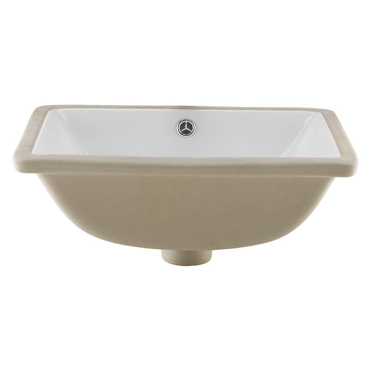 UMYWALKA PODBLATOWA VEVOR PROSTOKĄTNA 46X33 CM CERAMICZNA NIEŻÓŁKNĄCA