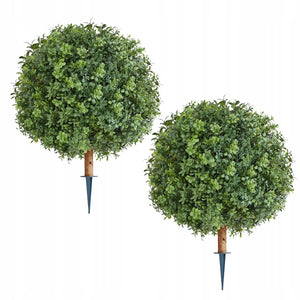 VEVOR SZTUCZNE DRZEWKA BUKSZPANOWE TOPIARY 2 SZT 559MM MOCNE I REALISTYCZNE