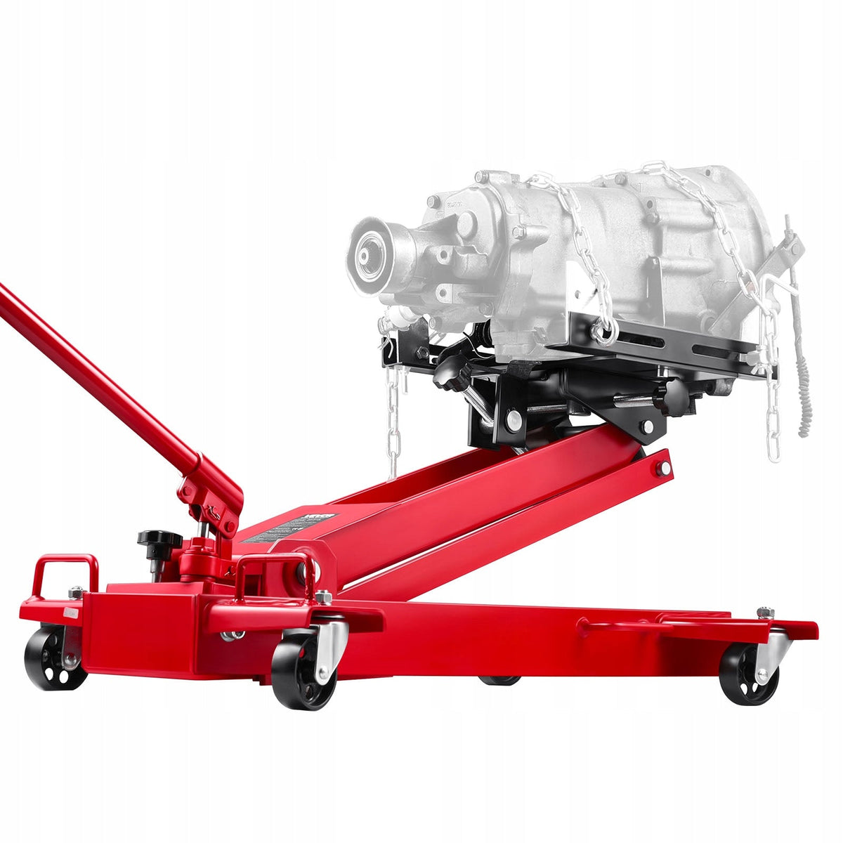PODNOŚNIK SAMOCHODOWY VEVOR HYDRAULICZNY 1T NISKI PROFIL ŻELIWNE KOŁA