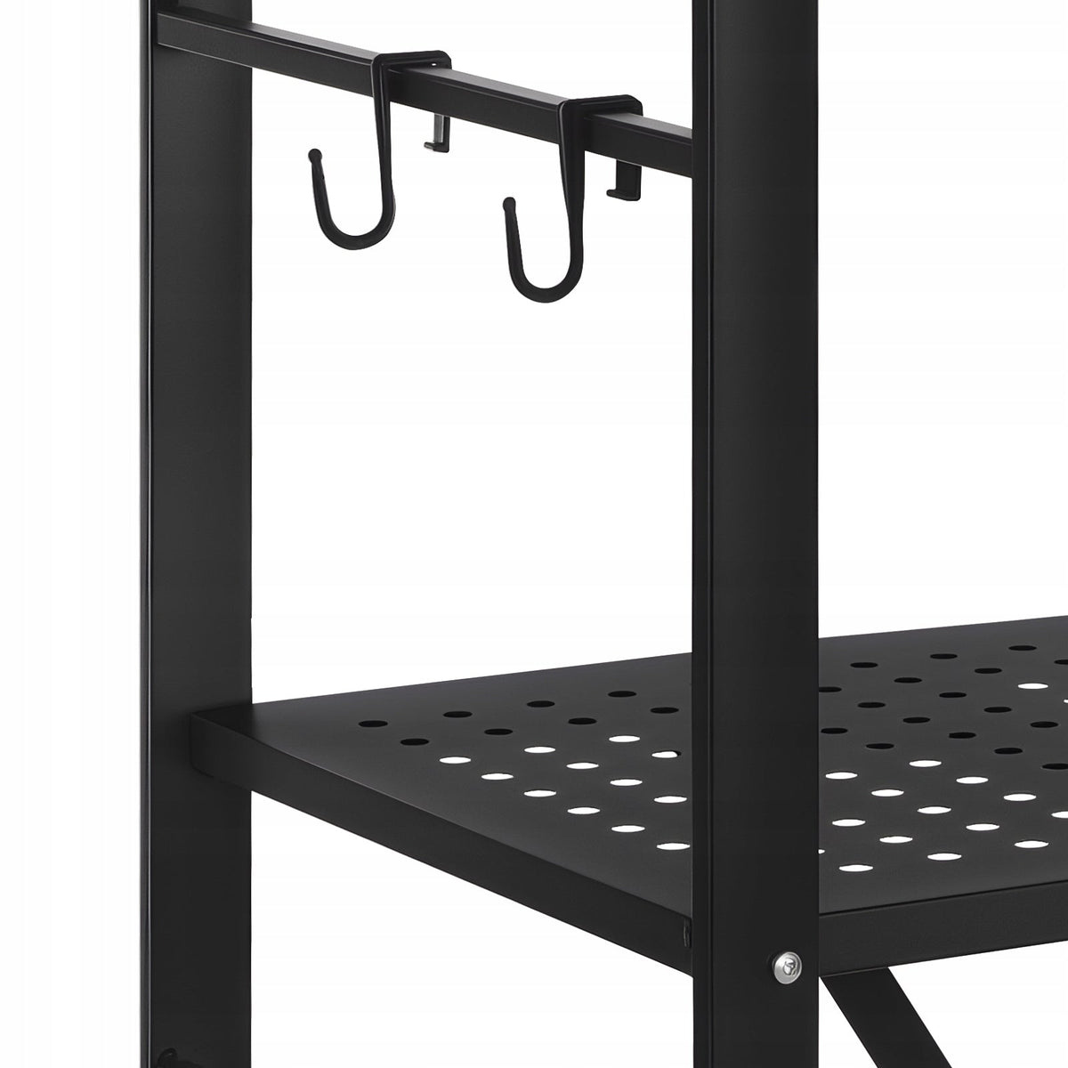 VEVOR SKŁADANE 4-POZIOMOWE PÓŁKI Z KÓŁKAMI 33X66X117CM MOCNE I MOBILNE