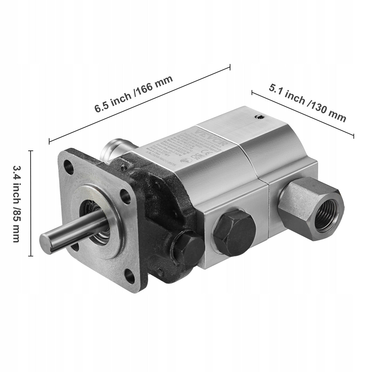 VEVOR DWUSTOPNIOWA POMPA HYDRAULICZNA DO ŁUPARKI 13 GPM SOLIDNA I MOCNA