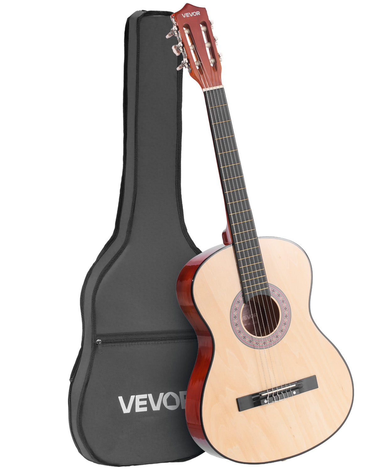 VEVOR GITARA KONCERTOWA 960 MM DREWNIANY ZESTAW STARTOWY NAJLEPSZY DLA