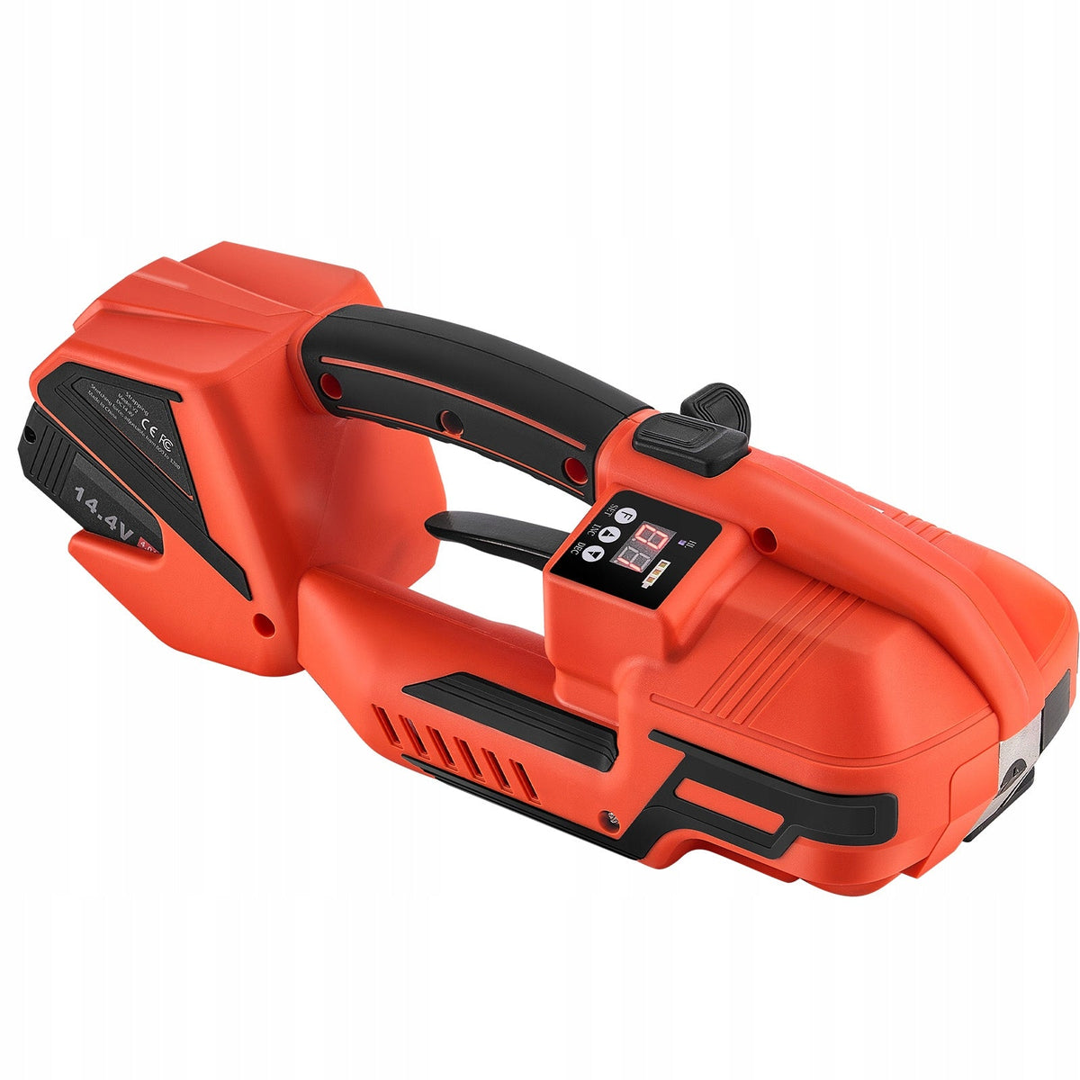 VEVOR URZĄDZENIE DO SPINANIA TAŚMĄ BATERYJNE 2X4000MAH CYFROWY PANEL
