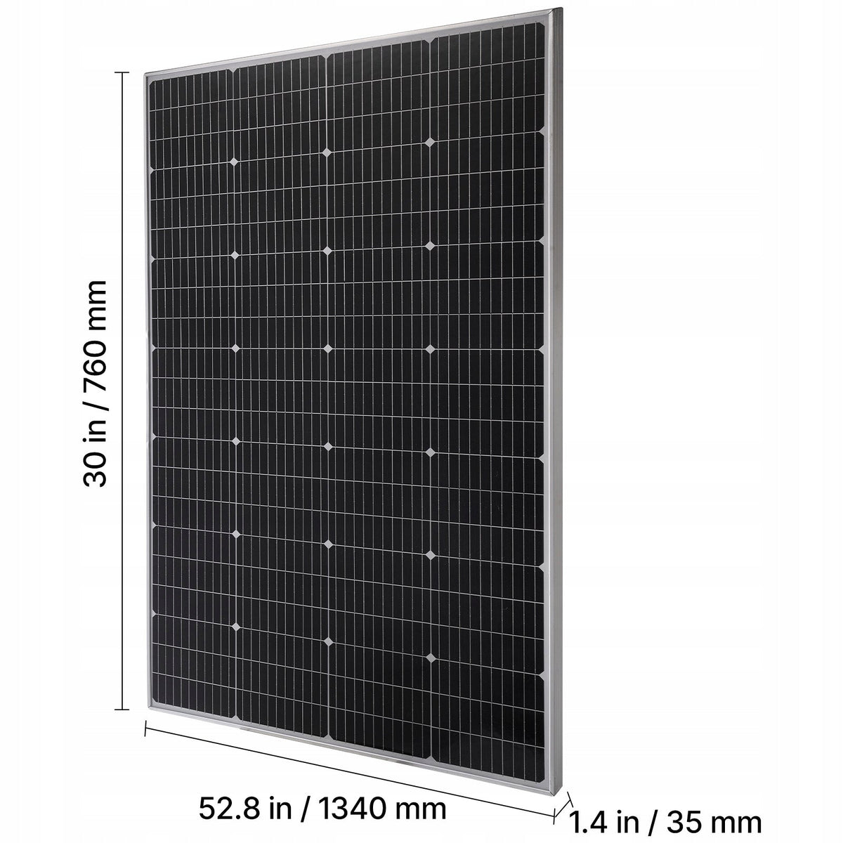 MONOKRYSTALICZNY PANEL SŁONECZNY VEVOR 200W 23 EFEKTYWNOŚĆ IP65 SOLIDNA