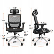 FOTEL BIUROWY VEVOR ERGONOMICZNY Z REGULOWANYM ZAGŁÓWKIEM I PODPARCIEM