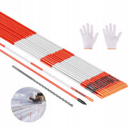 SŁUPKI ŚNIEŻNE VEVOR 200 SZT 122 CM ŚREDNICA 6 35 MM ODBLASKOWE MOCNE