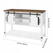 VEVOR BAREK KAWOWY FARMHOUSE 120X39.8X83 CM 4-POZIOMOWY SOLIDNY MEBEL