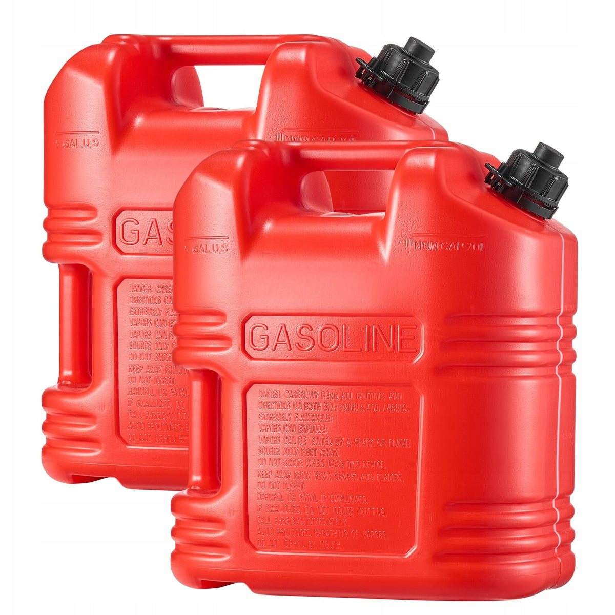 KANISTRY NA PALIWO VEVOR 2X19L Z DZIÓBKIEM MOCNE SZCZELNE HDPE