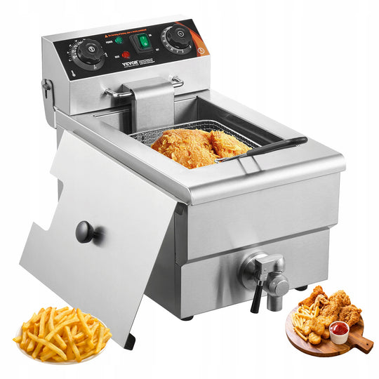 FRYTKOWNICA VEVOR ELEKTRYCZNA 3000W 9L Z KOSZEM REGULACJA TEMPERATURY TIMER