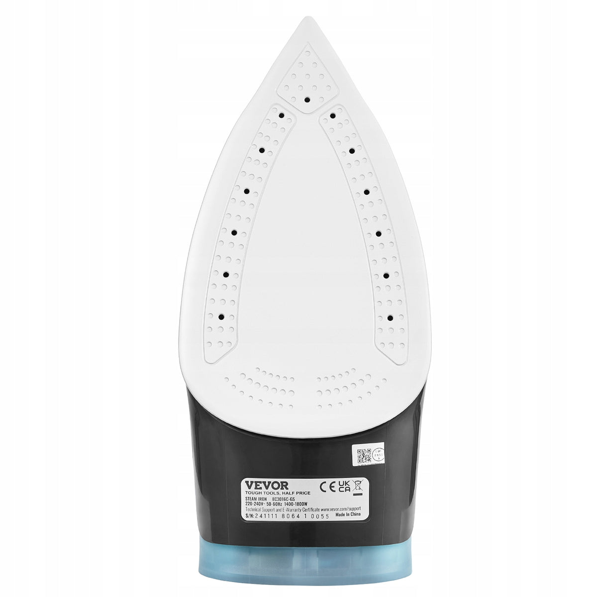 PROFESJONALNE ŻELAZKO PAROWE VEVOR 1600W STOP ALUMINIUM PTFE AUTOMATYCZNE