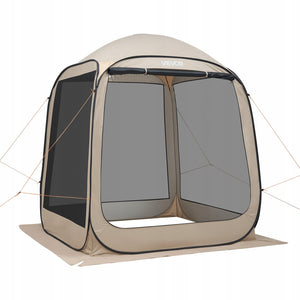 NAMIOT KEMPINGOWY VEVOR 182X182X219 CM BEŻOWY POP-UP NAJLEPSZY NA IMPREZY