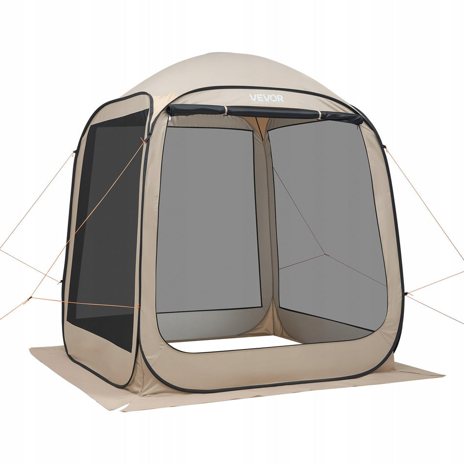 NAMIOT KEMPINGOWY VEVOR 182X182X219 CM BEŻOWY POP-UP NAJLEPSZY NA IMPREZY