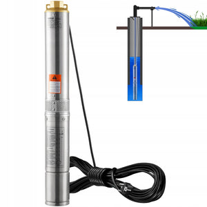 POMPA ZANURZENIOWA DO STUDNI GŁĘBINOWYCH VEVOR 370W 230V 50HZ MOCNA STAL