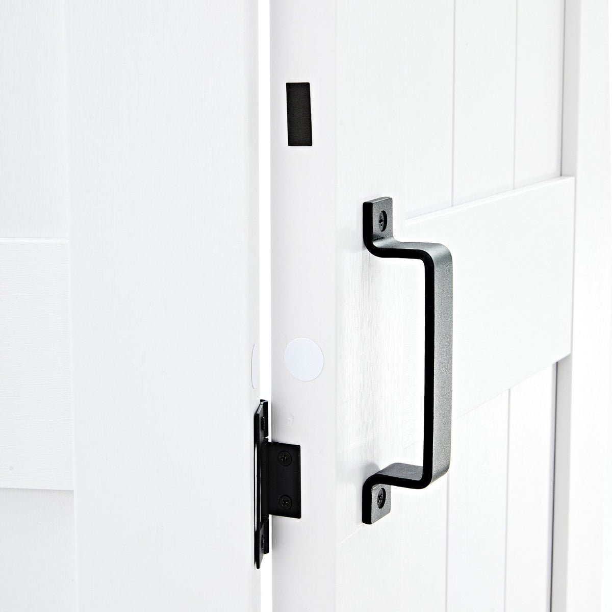 PROFESJONALNE DRZWI PRZESUWNE VEVOR STYLU STODOŁY 609X2134 MM MDF BIAŁE