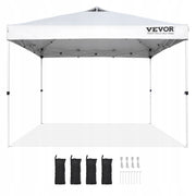 VEVOR ALTANA OGRODOWA SKŁADANA 304X304 CM BIAŁA RAMA STALOWA 250D PU