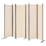 VEVOR ŚCIANA DZIAŁOWA 6-PANELOWA SKŁADANA MOCNA RAMA BEŻOWA 3110X1805X450MM