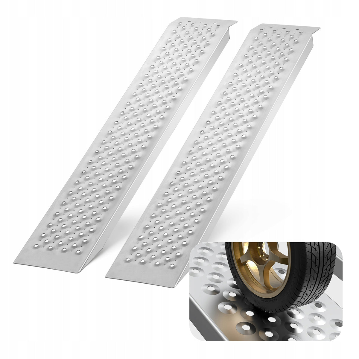 RAMPA ZAŁADUNKOWA VEVOR 2 SZT 680 KG ALUMINIOWA ANTYPOŚLIZGOWA KRÓTKA