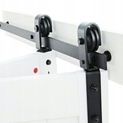 PROFESJONALNE DRZWI PRZESUWNE VEVOR STYLU STODOŁY 609X2134 MM MDF BIAŁE