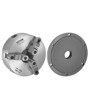 VEVOR UCHWYT TOKARSKI 3-SZCZĘKOWY 200 MM PREMIUM Z PŁYTĄ MOCUJĄCĄ