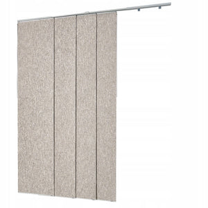 ZASŁONY PANELOWE VEVOR ROZSUWANA SZYNA 116-218 CM MOCNE BLACKOUT BRĄZOWE