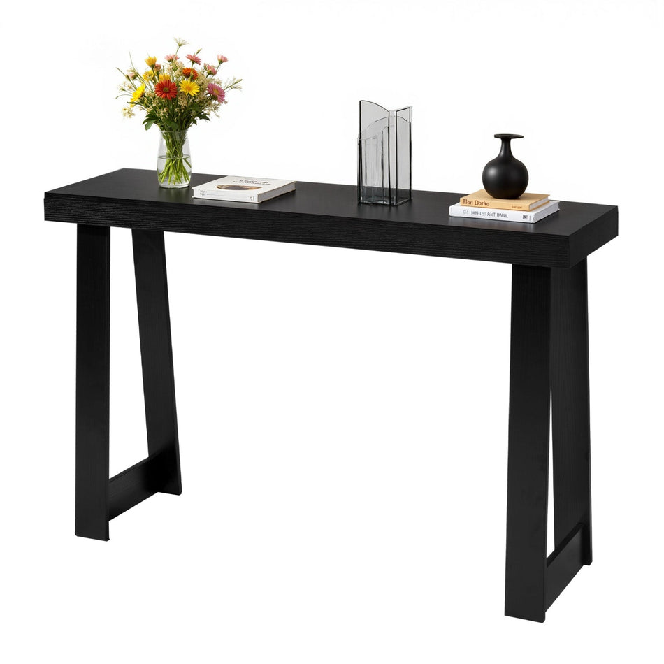 VEVOR STOLIK KONSOLOWY 118X30 5X81 CM CZARNY MOCNY STOLIK WEJŚCIOWY DO