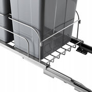 WYSUWANY PODWÓJNY KOSZ NA ŚMIECI VEVOR 27 QT X2 MOCNY SYSTEM SOFT CLOSE