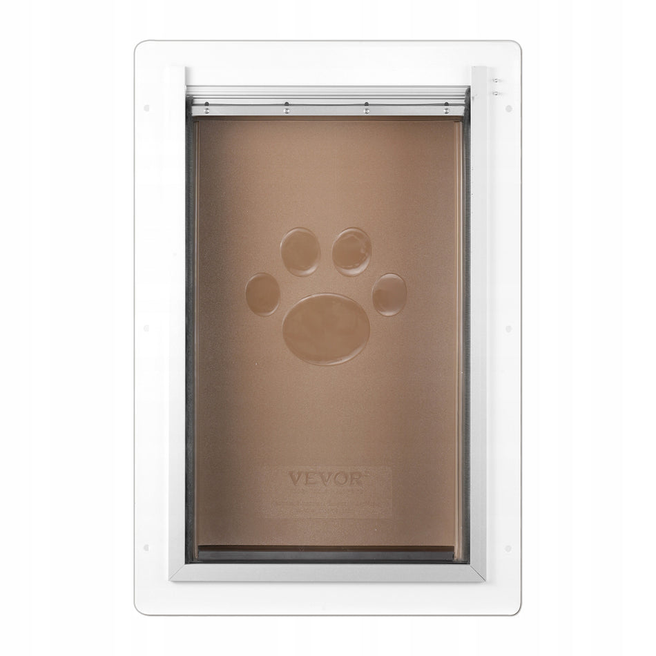 DRZWICZKI DLA PSA VEVOR PET FLAP METALOWA RAMA ZAMKIEM 3-KLAPKOWE 236MM